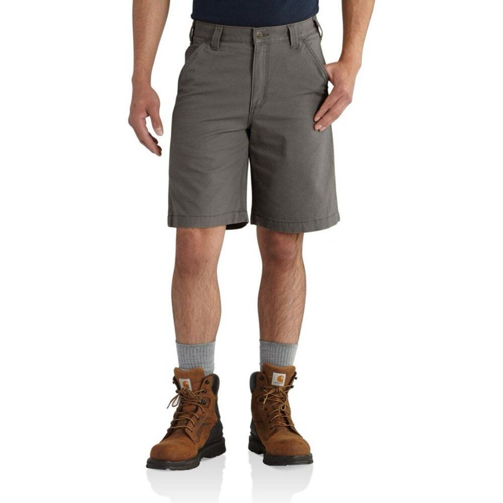 CARHARTT Men's Rugged Flex Relaxed Fit Canvas Work Short Sz‎ 32 Olive Green